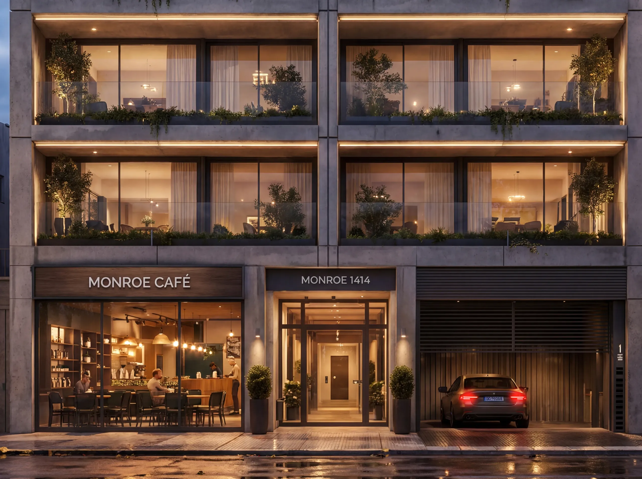 Render del proyecto Monroe 1414